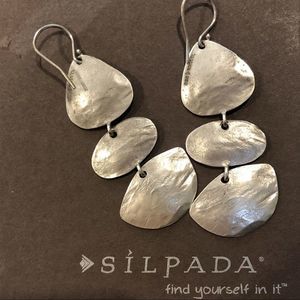 SILPADA Sterling Silver Rendezvous Graduated Triple Drop Earrings